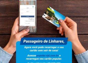 Viação Joana Darc de Linhares cria recarga de cartão on line