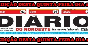 Edições impressas desta quinta-feira dia 14