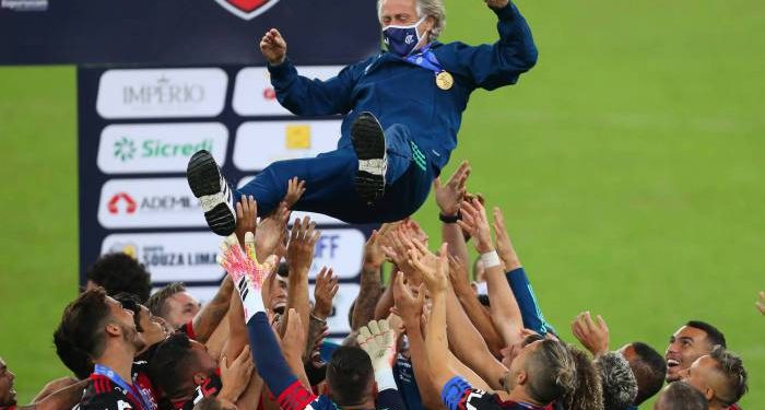 Mistério! Jorge Jesus evita falar sobre futuro e comemora título estadual com o Flamengo 1 Mistério! Jorge Jesus evita falar sobre futuro e comemora título estadual com o Flamengo