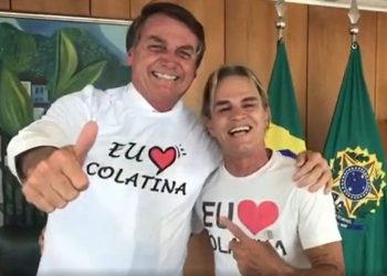 Prefeito Serginho grava video com  presidente Bolsonaro