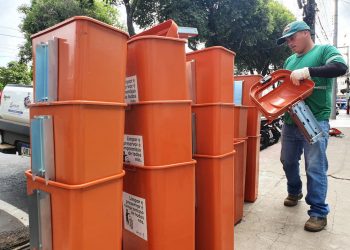 Prefeitura de Colatina inicia instalação de 200 novas lixeiras em Colatina