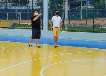 O Secretário de Esportes Sandro Gama esteve neste domingo, dia 17, vistoriando as instalações esportivas e de lazer na avenida Senador Moacyr Dalla (Beira Rio) em Colatina.
