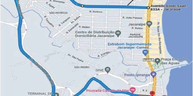 DER-ES interdita trecho da praça Encontro das Águas 1 DER-ES interdita trecho da praça Encontro das Águas