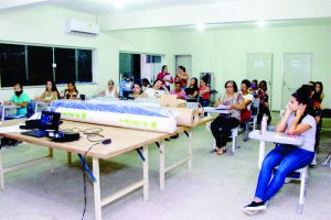 Prefeitura e Senai iniciam curso de Risco e Corte em Baixo Guandu