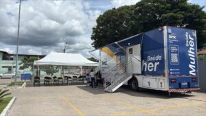 Unidade Móvel de Saúde das Mulheres do Sesc-ES inicia atendimentos em Linhares. 2 Unidade Movel de Saude das Mulheres. Foto Sesc ES